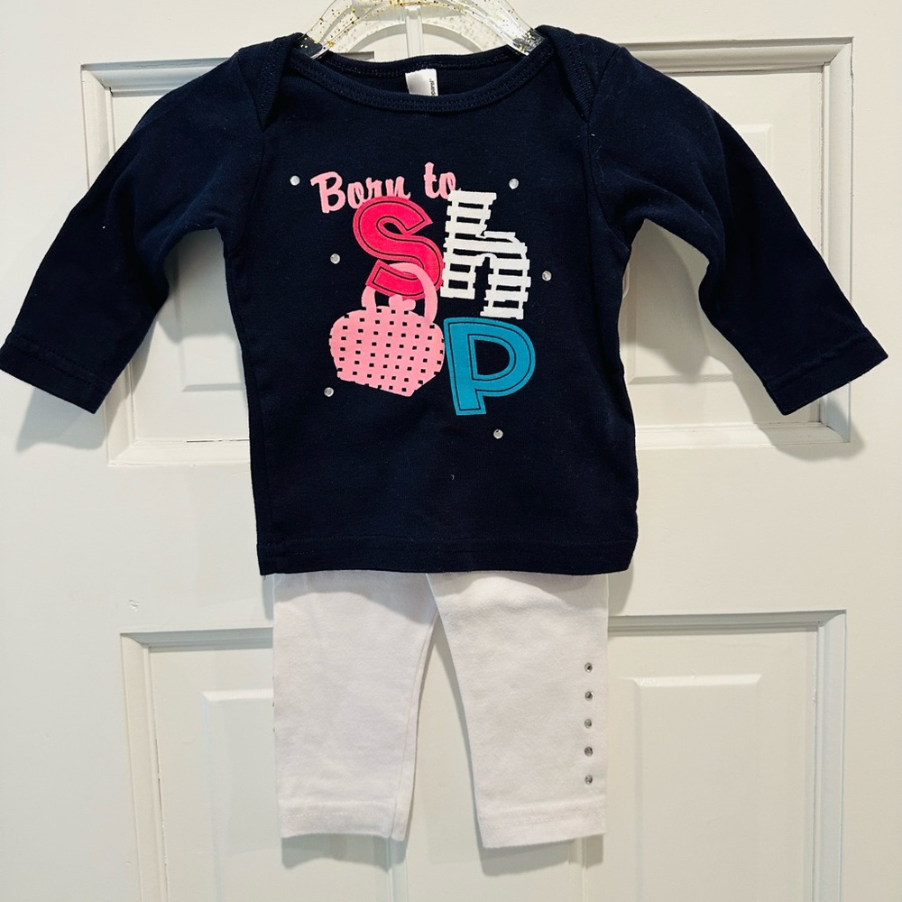 American Apparel Navy and White Kids Matching Set